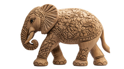 Fototapeta premium A beautiful elephant against white background png