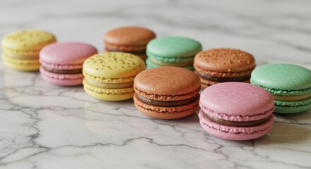 colorful macaroons