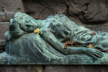 Friedhof, Grabstein, Statue