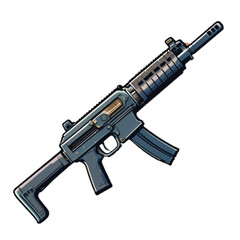 assault rifle vector illustration