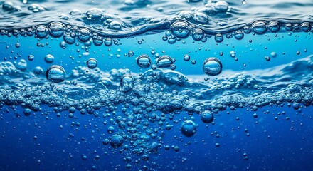 Water Bubbles Underwater.