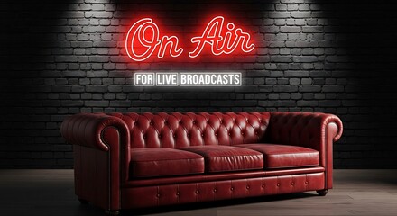 Live Radio Broadcast Studio.