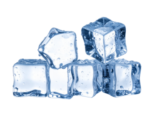 Angled Perspective of Ice Cube Stack