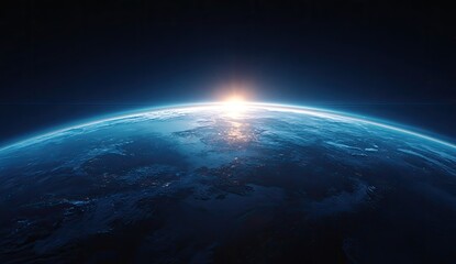 Obraz premium Earth from space, sunrise (2)