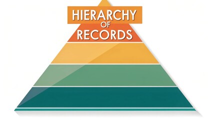 Visual Representation of Hierarchy of Records with Colorful Layers in a Triangular Format for Educational Purposes