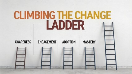 Climbing the Change Ladder with Steps for Awareness, Engagement, Adoption, and Mastery in Personal Development