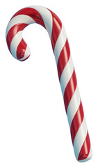Obraz premium PNG Festive candy cane on blue