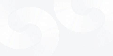 Abstract white glowing geometric lines on gray background. Abstract shiny simple modern