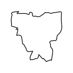 Outline Map of Paris