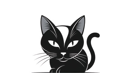 Obraz premium mini black cat