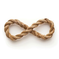 Obraz premium A twisted rope shaped as an infinity symbol, representing continuity and connection.