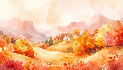 秋のアート,Generative AI AI画