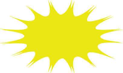 starburst, explosion, burst, shape, yellow, graphic, design element, abstract, bright, vibrant, isolated, white background, decoration, accent, communication, announcement, sale, special offer, impact
