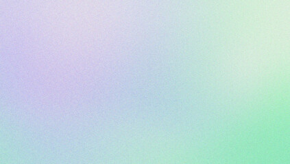 Noise Texture Blur Gradient Background with Lavender, Blue and Mint Pastel Colors for Banner and Header Design