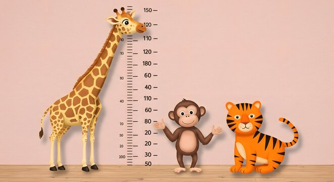 Animals measuring heights