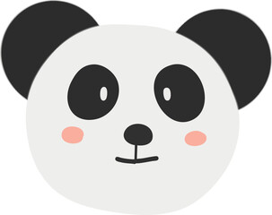 Chinese New Year 2026 Panda Character Head Illustration