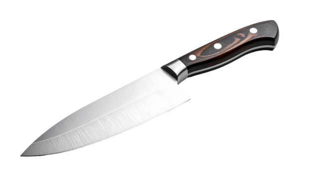 Close-up of a chef's knife