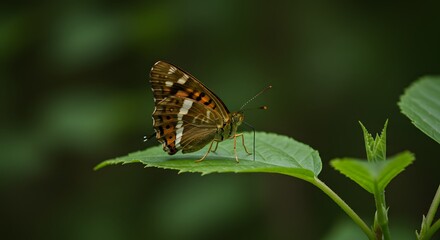 Obraz premium Butterfly on leaf