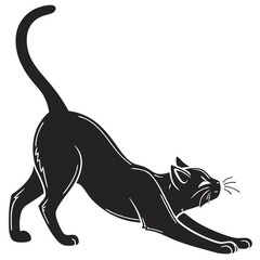 black cat vector