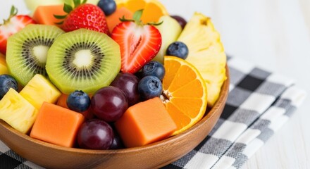 Mixed and assorted fruits