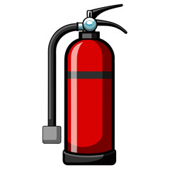 fire extinguisher isolated on white