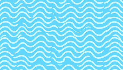 Abstract Blue Wave Pattern Background.