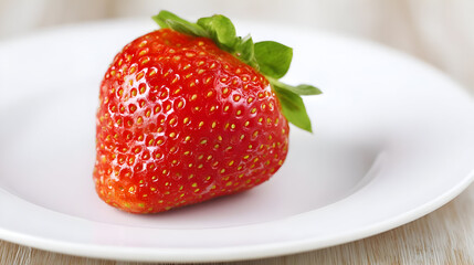 on matte white plate with strong natural light from side