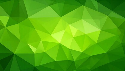 Obraz premium Green geometric low-poly background (2)