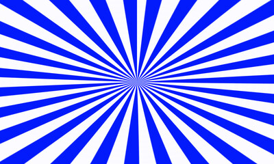 abstract sunburst pattern blue and white rays, forming sunburst design background, striking visual effect on white background for wallpapers, banners, graphics work
