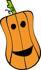 The Jack o lantern for Halloween or Holiday concept