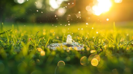 Efficient lawn sprinkler system for optimal garden irrigation and water management solutions