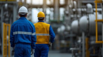 industrial workers performing maintenance on Power Plant Emissions Scrubbers.