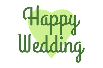 Fototapeta premium happy wedding vector design template