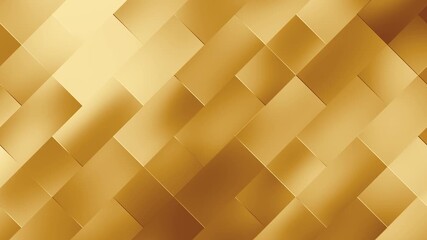 Elegant 3d gold tile pattern with subtle light reflections creating a luxurious artistic texture - Powered by Adobe