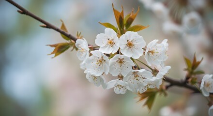 Obraz premium Spring blossoms on branch
