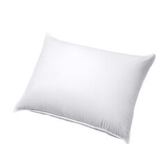 White rectangular pillow, angled view
