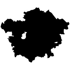 Kazakhstan Map Silhouette