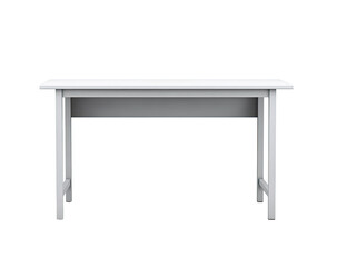 Simple white rectangular table