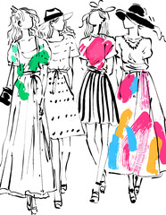 girl with shopping bags