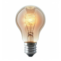 A glowing vintage light bulb showcasing its filament design.