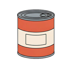 シンプルな缶詰のアイコン