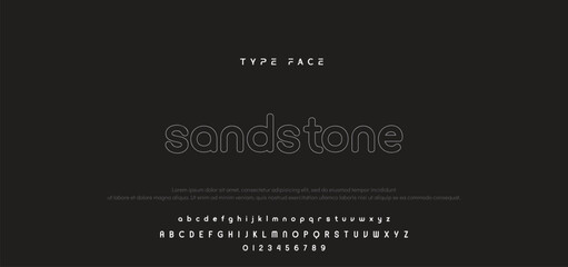 Modern Bold Font. Regular Italic and Number Typography urban style alphabet fonts for fashion, sport, technology, digital, movie, logo design, vector illustration.