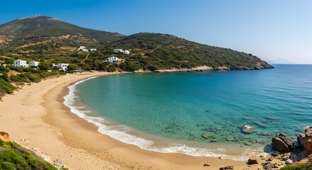 Coastal beach scenic view