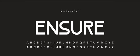 Modern Bold Font. Regular Italic and Number Typography urban style alphabet fonts for fashion, sport, technology, digital, movie, logo design, vector illustration.