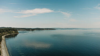 Coastline ocean view of Metchosin, British Columbia