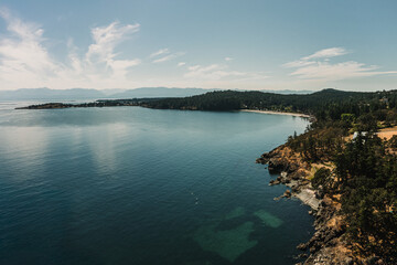 Coastline ocean view of Metchosin, British Columbia