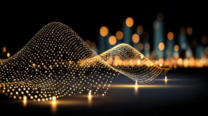 Futuristic digital technology landscape with glowing data networks and innovative connectivity solutions in a modern electronic environment for advanced cybersecurity and digital