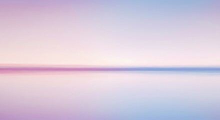 Soft pastel sky and water horizon line