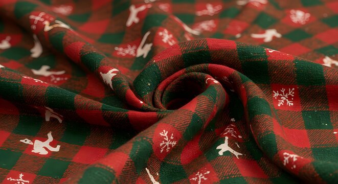 Christmas fabric design