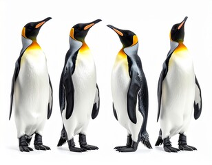 Fototapeta premium Striking Penguin Portrait with Vibrant Markings